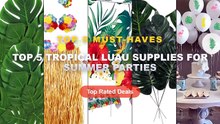 Best Top 5 Tropical Luau Supplies For Summer Parties on AliExpress | Review - 10pcs 12inch Hawaii Flamingo Print Latex B...