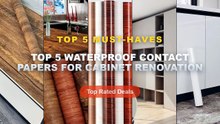 Cheap & Best Top 5 Waterproof Contact Papers For Cabinet Renovation Unboxing & Review - Glossy White Self Adhesive Wallp...
