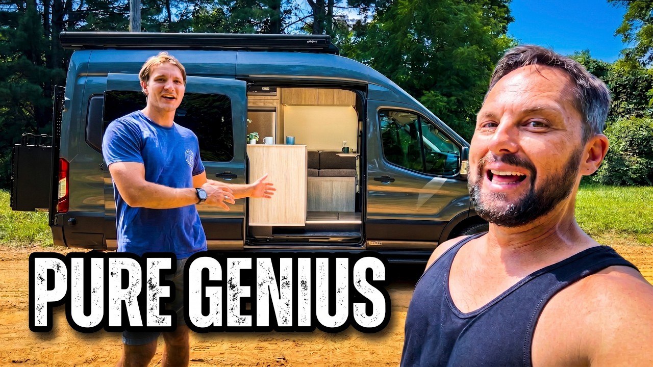 Ford Transit Overlook Camper Layout Tour: 10-Foot Counter, Murphy Bed ...