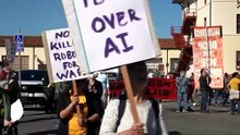 ‘Let workers have a say’: Protesters target OpenAI conference