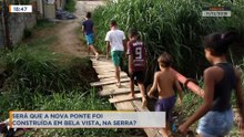 Depois de muita espera finalmente comunidade ganha ponte na Serra