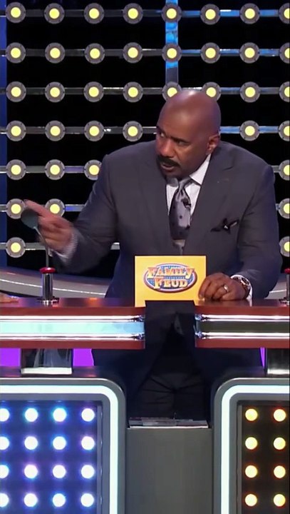 Steve Harvey Wasn’t Ready for This Family Feud Podium Exchange