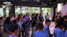 Alunos da Escola Municipal Neiva Ewald conhecem estúdios da Catve em Cascavel