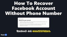 How to recover facebook account without phone number (Step by Step)
