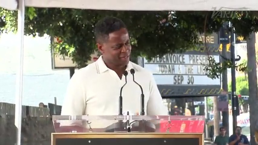 Dule Hill honors Bradley Whitford for his Hollywood Walk of Fame ceremony