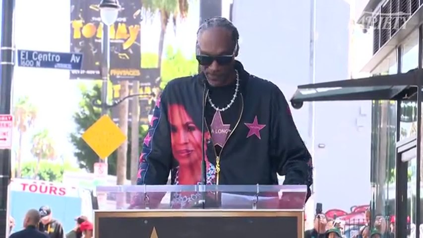 Snoop Dogg Honors Nia Long during her Hollywood Walk of Fame ceremony