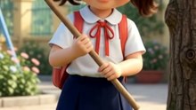 Na lấy dép trên cây làm mũ cho mèo