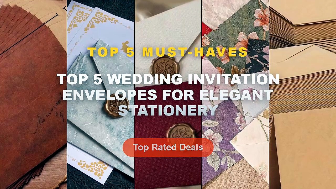 Top 5 Wedding Invitation Envelopes For Elegant Stationery: Top 5 Best ...