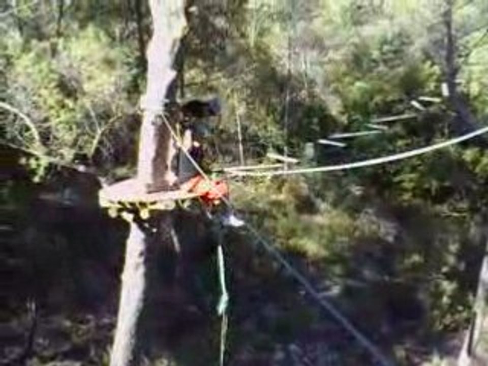Papat se chi sur le Saut de Tarzan