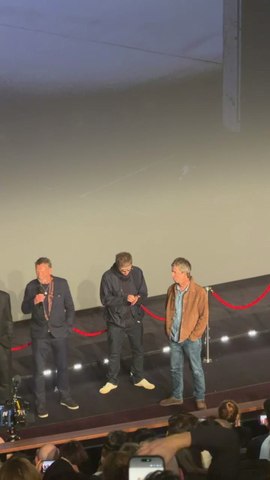 Liam and Noel Gallagher appear alongside Steven Knight at the London premiere of Oasis’ ‘Don’t Look Back In Anger’ documentary