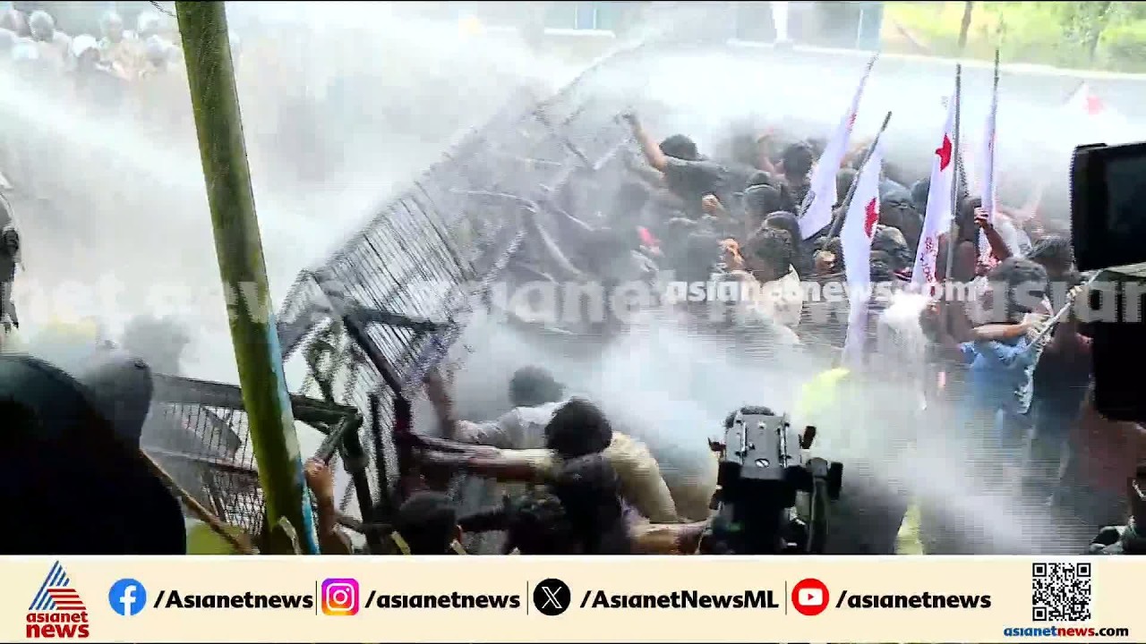 തിരുവനന്തപുരത്തെ സംഘർഷത്തിൽ മലപ്പുറം എസ്പി ഓഫീസിലേക്ക് മാർച്ച് നടത്തി SFI | Malappuram