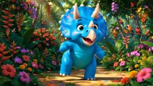 La Cumbia del Triceratops 🦖 | Dino Cumbia