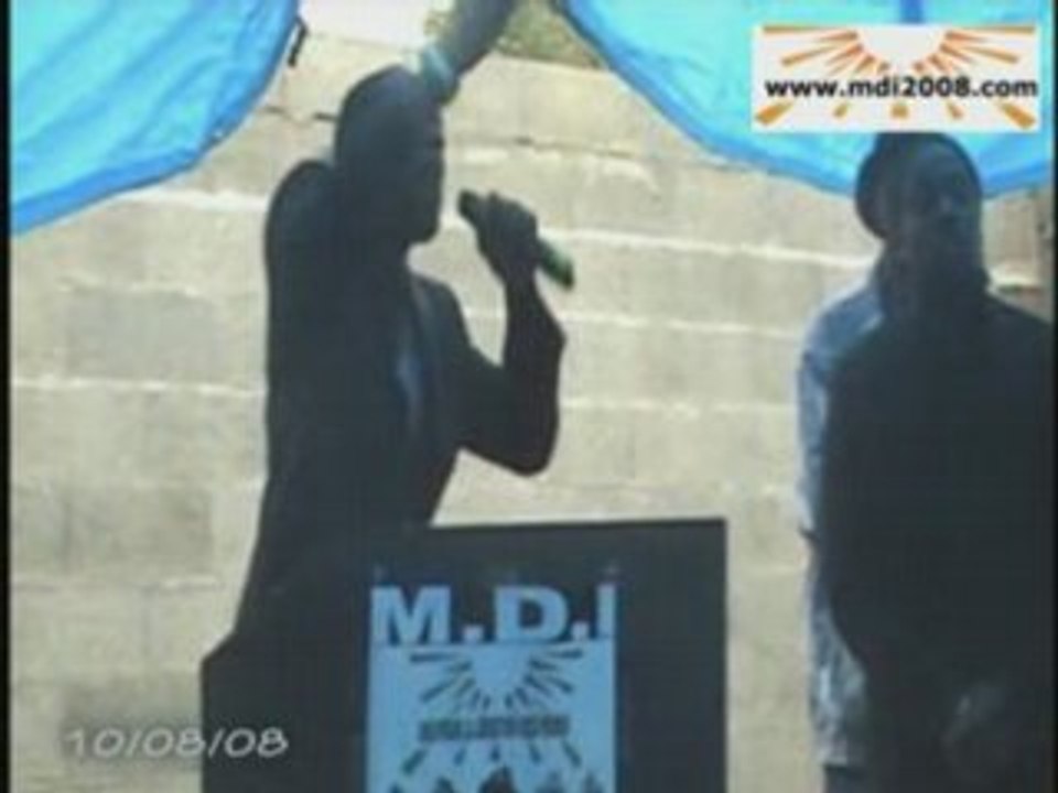 Meeting dans le ghetto de kemi seba du MDI