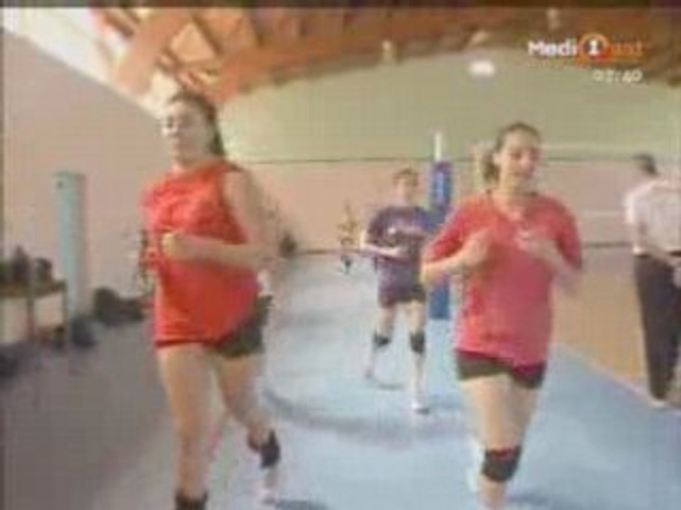 Les volleyeuses aux JO de pékin Algérie  2008