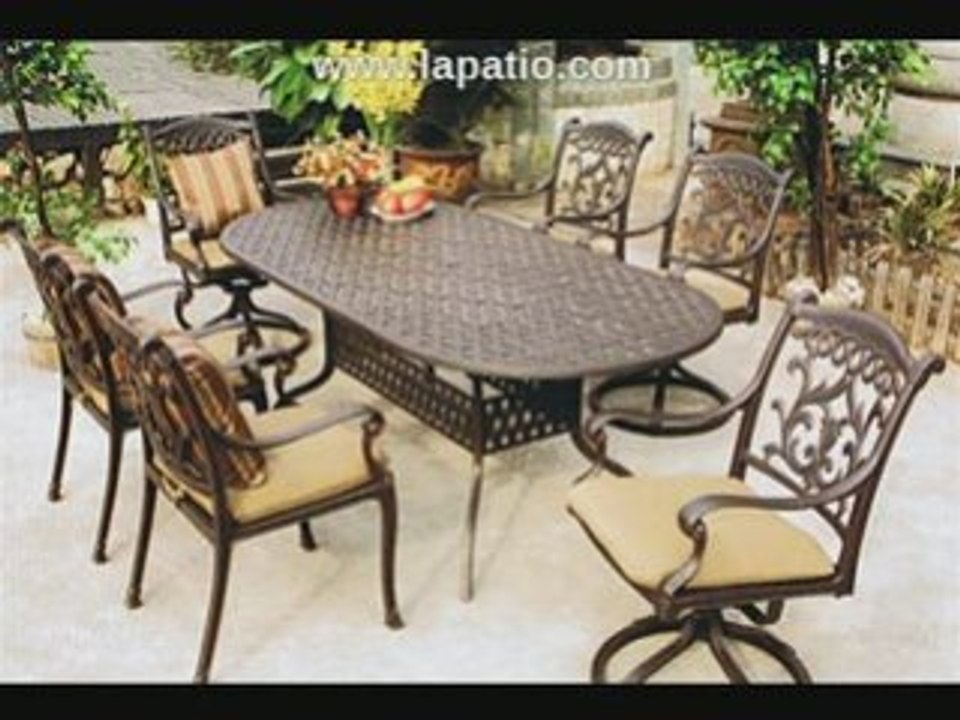 elegant cast aluminum patio furniture