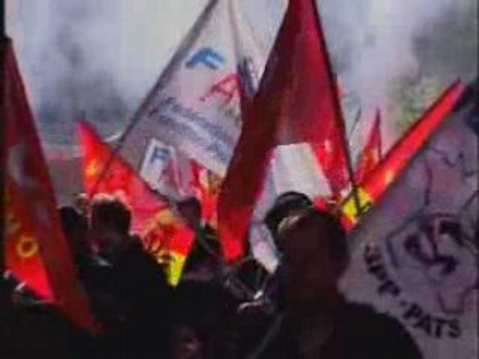 Manifestation pompiers Lyon 6