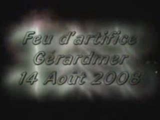 Feu d'artifice Gérardmer - 14 août 2008