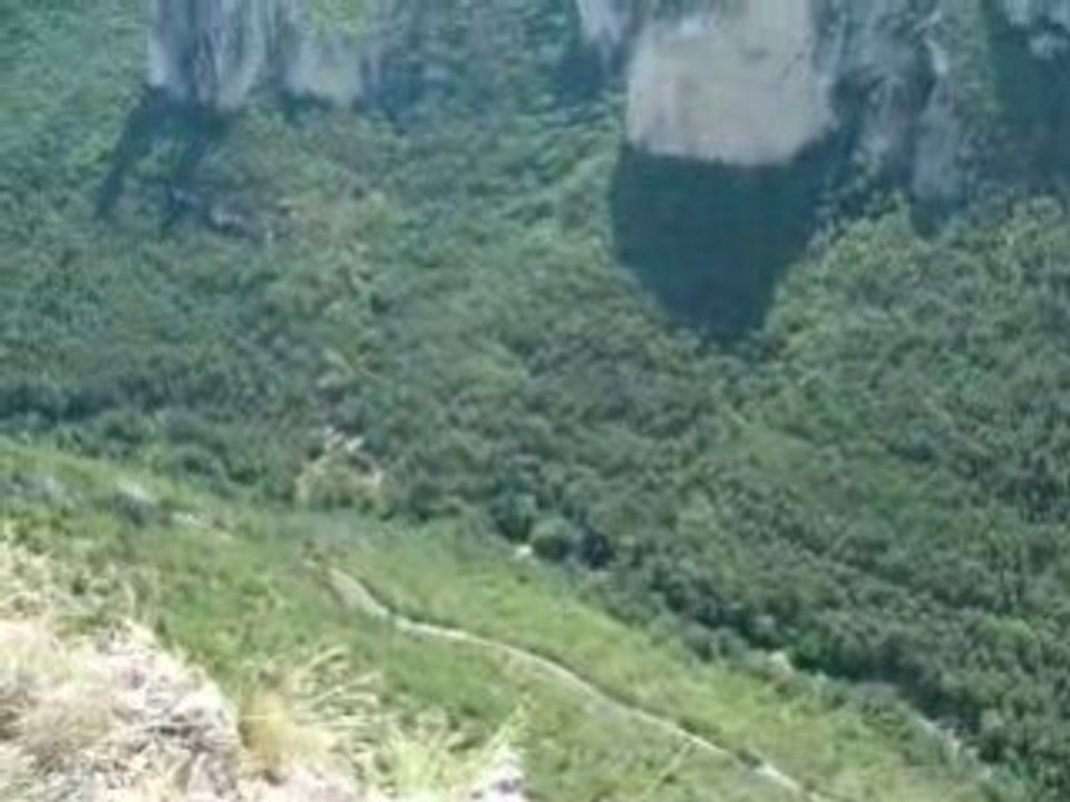En haut du Bitard, gorge de la Jonte