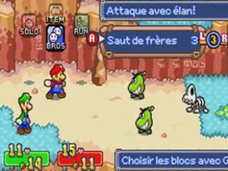 Mario & Luigi : exemple de gameplay