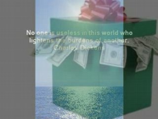 Giving Cash Gifts - YOUR Opportunity!