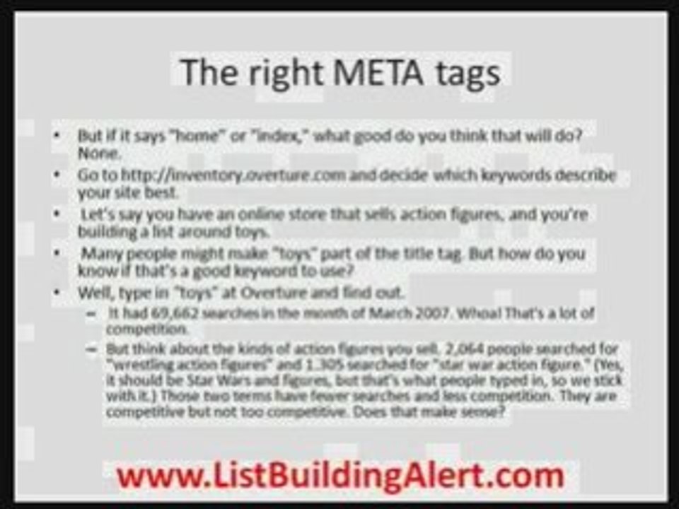List Building, SEO, & Blogging