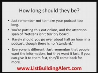 List Building with Podcasting