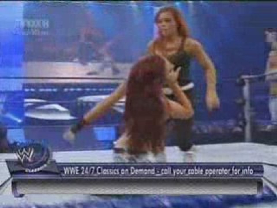 Michelle McCool & Maria vs Maryse & Natalya