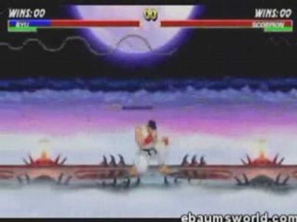 Street fighter vs mortal kombat-ryu vs scorpion