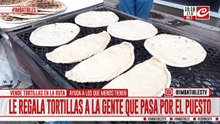 Vende tortillas en la ruta y ayuda a los que menos tienen