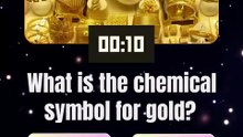 What is the chemical symbol for gold
