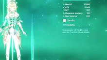 Vesna stats and ascension in 20 seconds (Genshin 7.1)