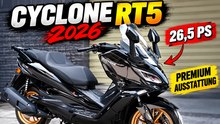 2026 Cyclone RT5: Dieser 250er-Scooter fährt mit Premium-Ausstattung vor