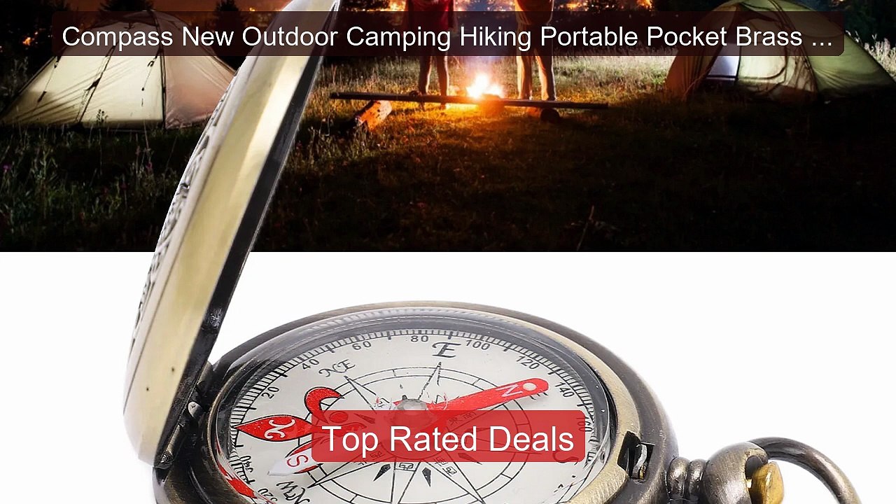 Compass New Outdoor Camping Hiking Portable Pocket Brass Gold ... -- Best Buy 2026 | Great Quality!