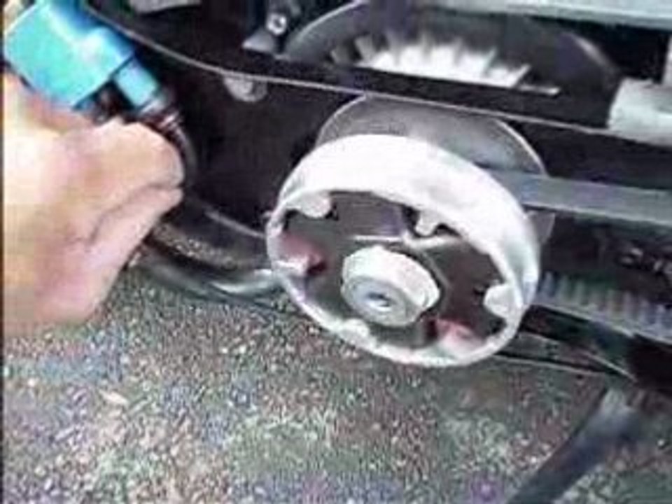 courroie  piaggio  aprés  essai  routier