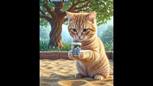 Cat_burying_capsule_in_sandbox
