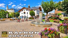 Kaprun Austria Walking Tour in Summer | Historic Alpine Village, Castle & Glacier Views 4K