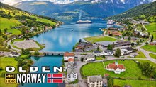 Olden, Norway 4K – Scenic Fjord Village Walk at the End of Nordfjord