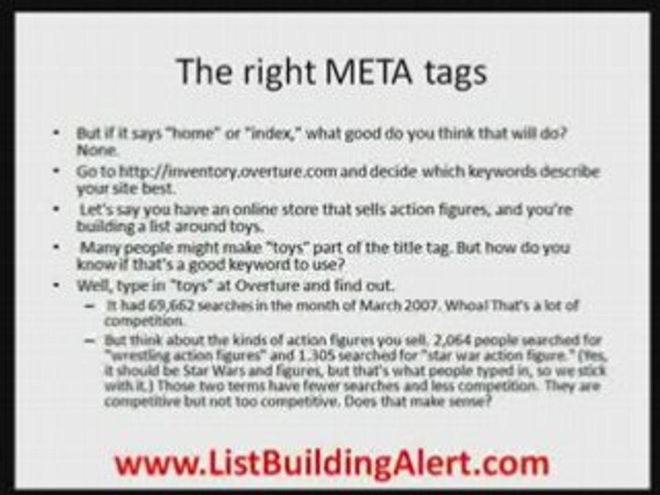 List Building, SEO, & Blogging