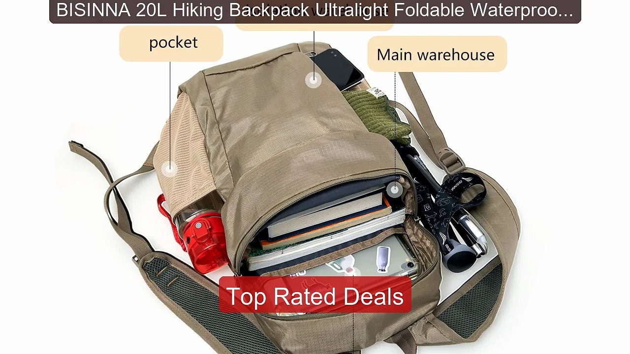 BISINNA 20L Hiking Backpack Ultralight Foldable Waterproof ... -- Top Pick 2026 | Unbeatable Price!