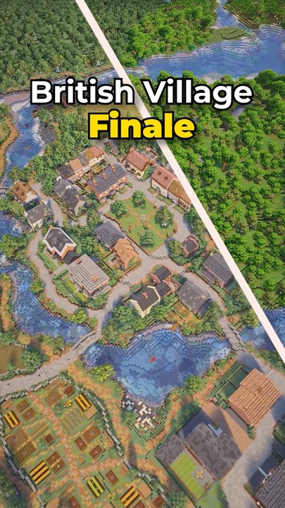 British Village Finale: Minecraft Houses, Castle and Hidden Tunnels ...