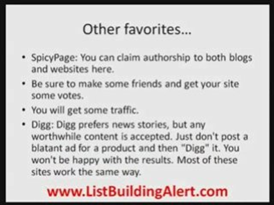 List Building and Traffic with Blogs