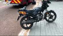 Carro e moto batem no Centro de Cascavel