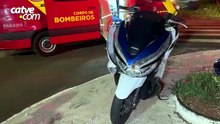 Motociclista é fechado por carro e sofre queda no Bairro Brasília