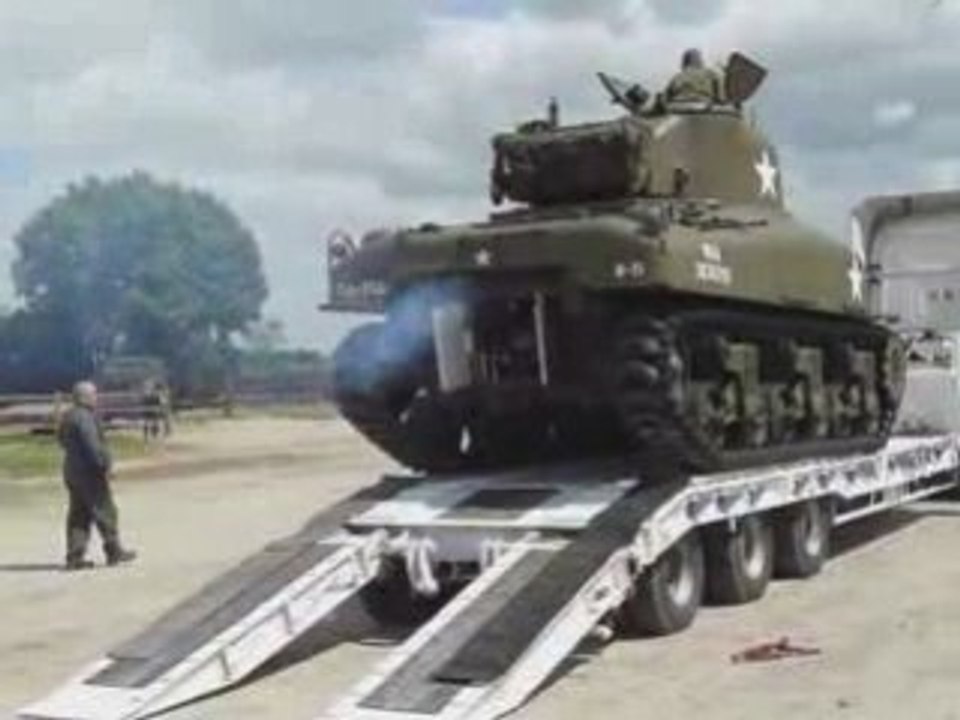 Char sherman ste Mère l'Eglise