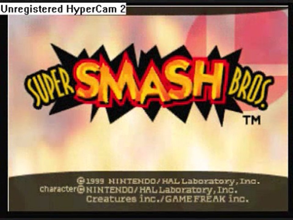 Video test Super Smash Bros