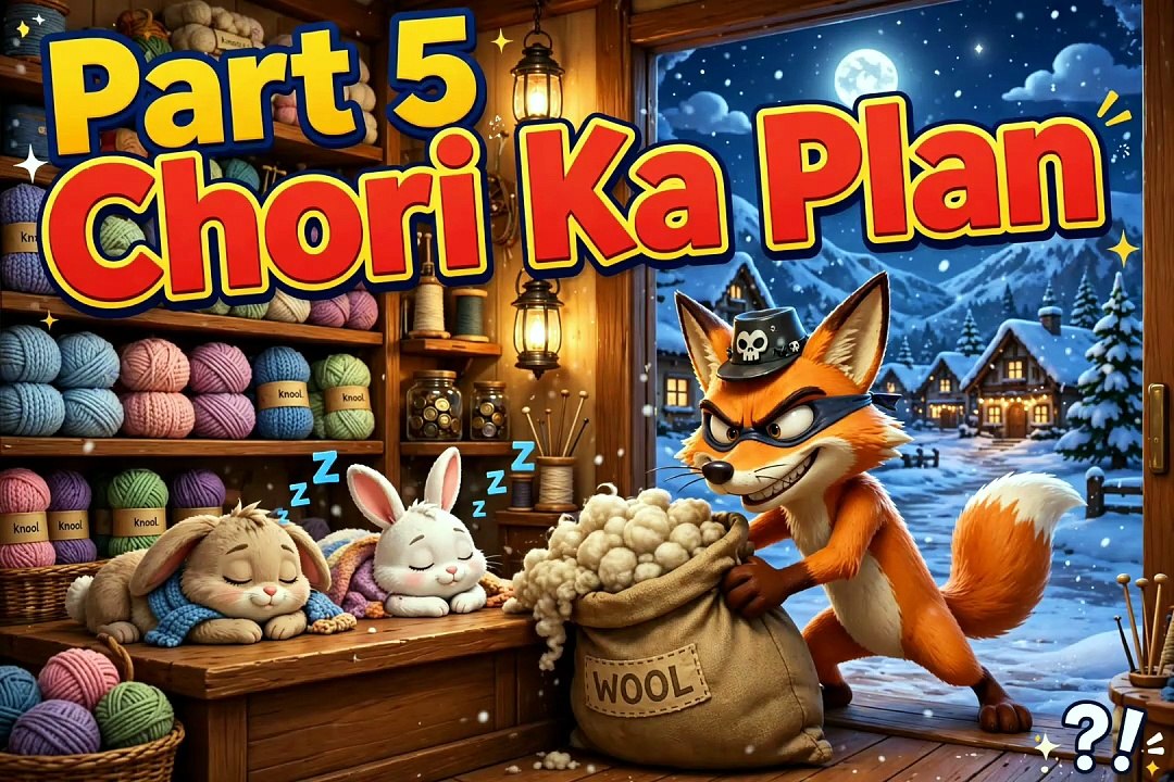 Part 5 Chori Ka Plan 😱 Lomdi Oon Chura Ke Bhaag Gayi! | Rabbit Story ...