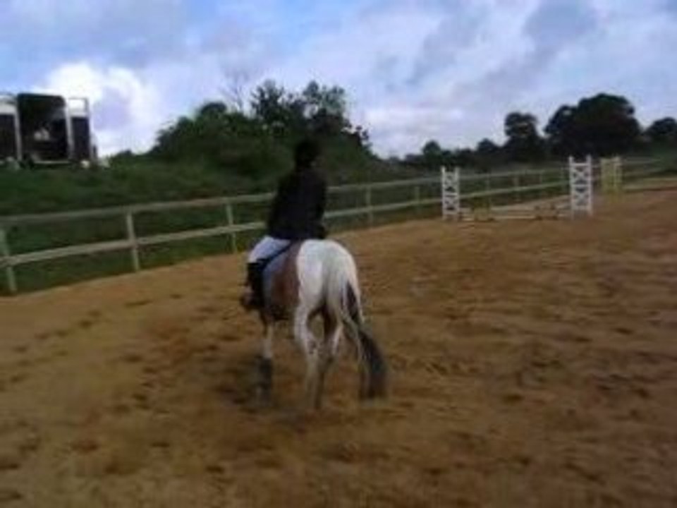 Moi et didjy à mon 1er concours de C.S.O.