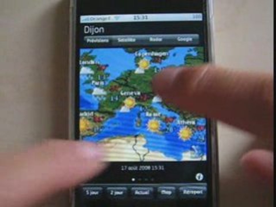 Fizz weather sur iPhone