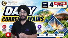 4 October 2026 Current Affairs | Top MCQs | Daily Current Affairs & GK | Competitive Exams