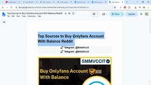 Top Sources to Buy! Onlyfans Account With Balance Reddit